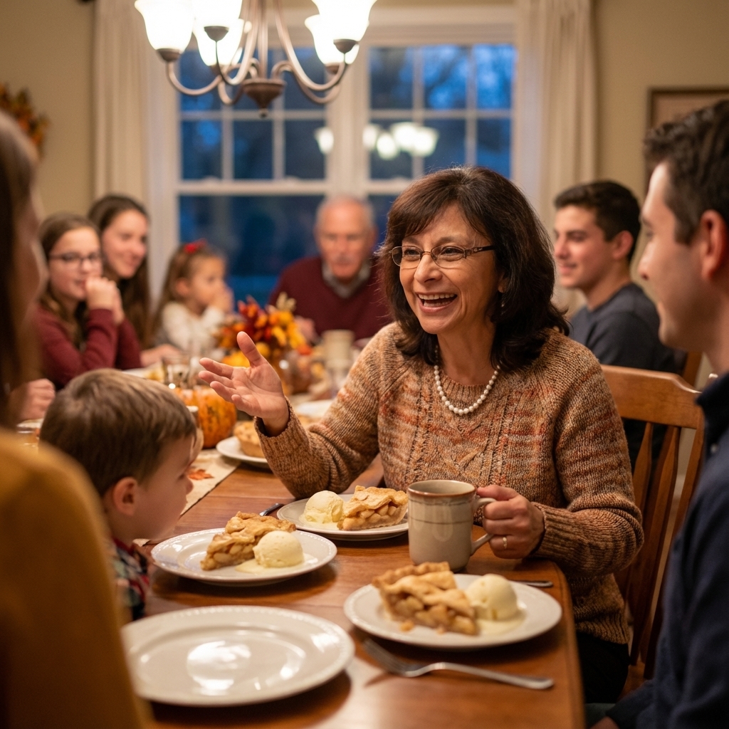 Lourdes Simons sitting with a family to explain final expense coverage in plain terms